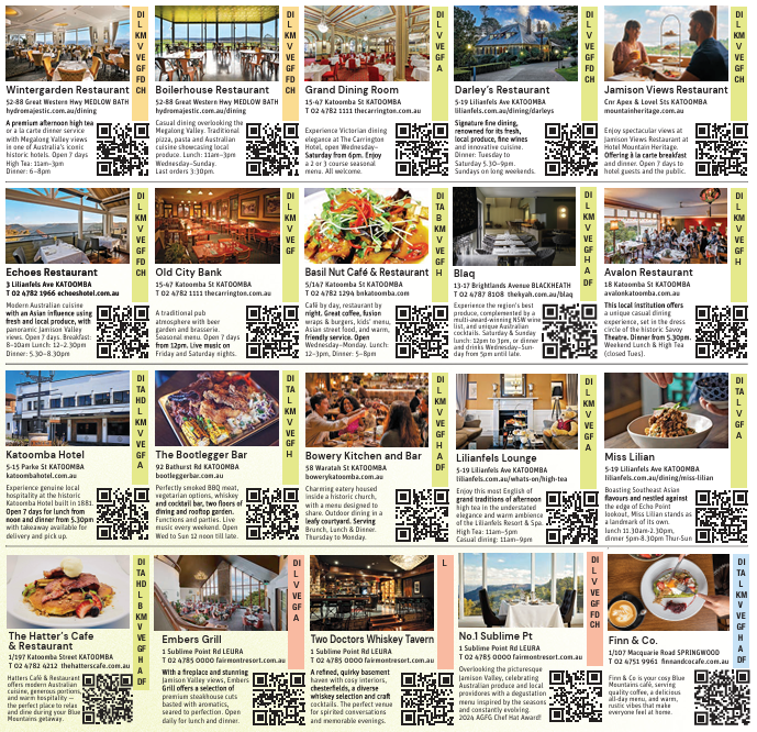 EAT - List your restaurant, café or bar in the Essential Blue Mountains Food Guide