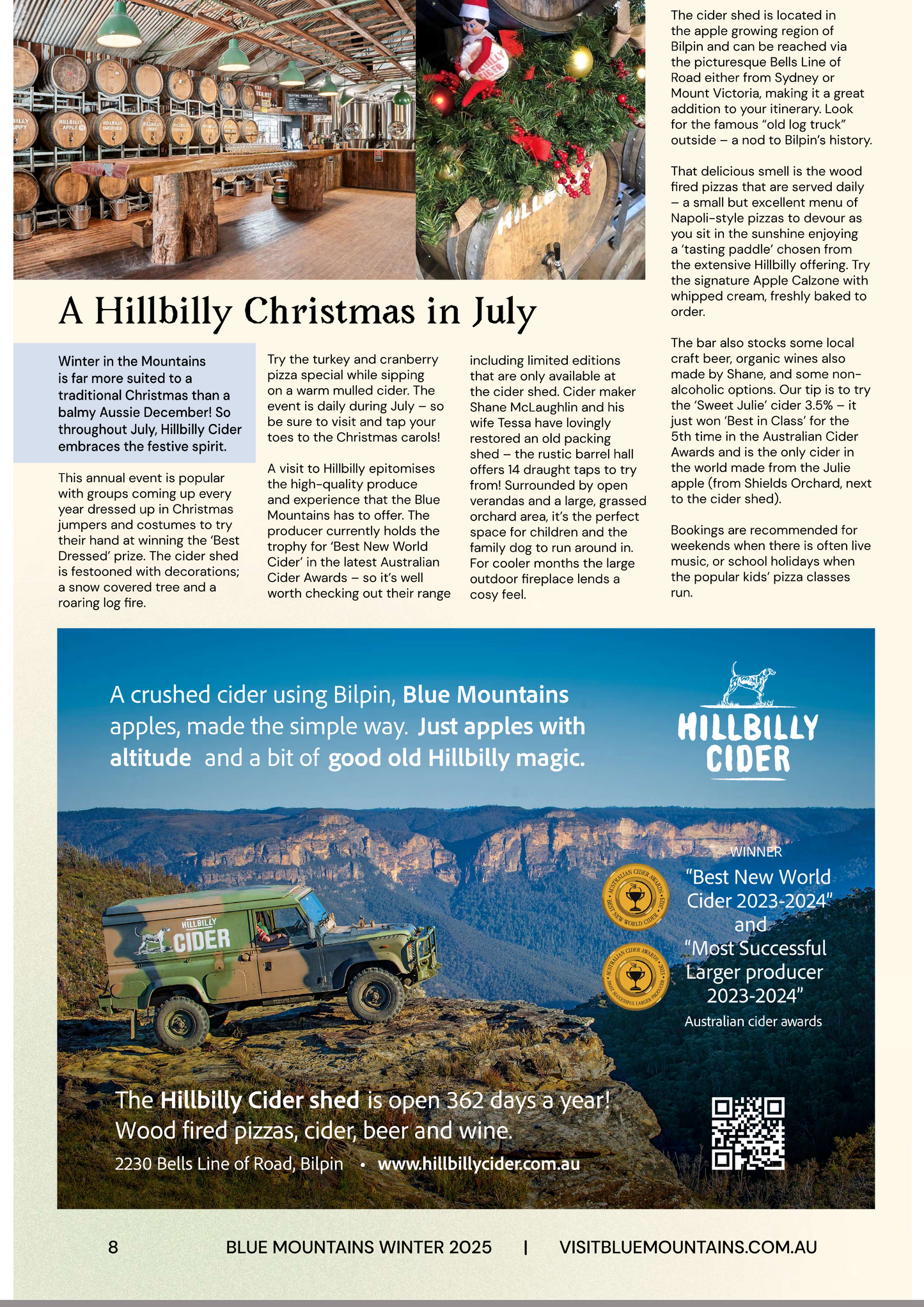 Full Page; Ad & Editorial