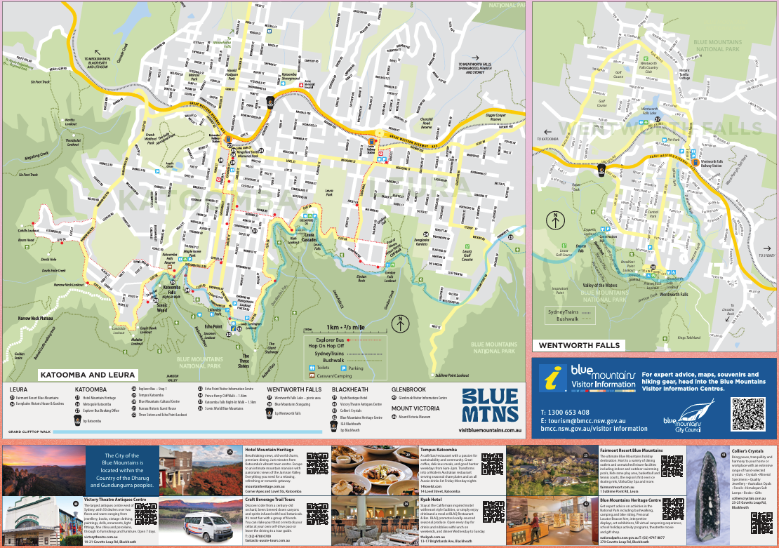 Visitor Information Centre Tear Off Map